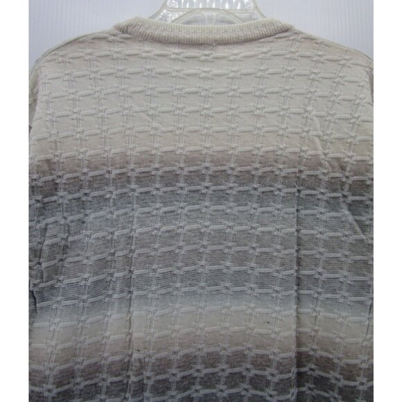 Marcello Sweater Medium Pullover 3D Knit Striped Hip Hop Crewneck Italy - Picture 7 of 10